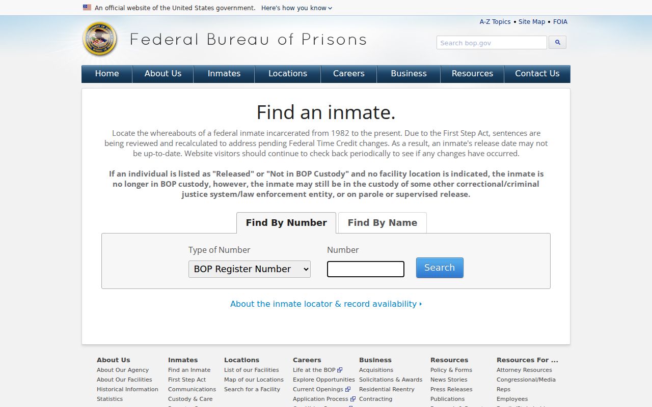 Union County federal criminal custody record locator