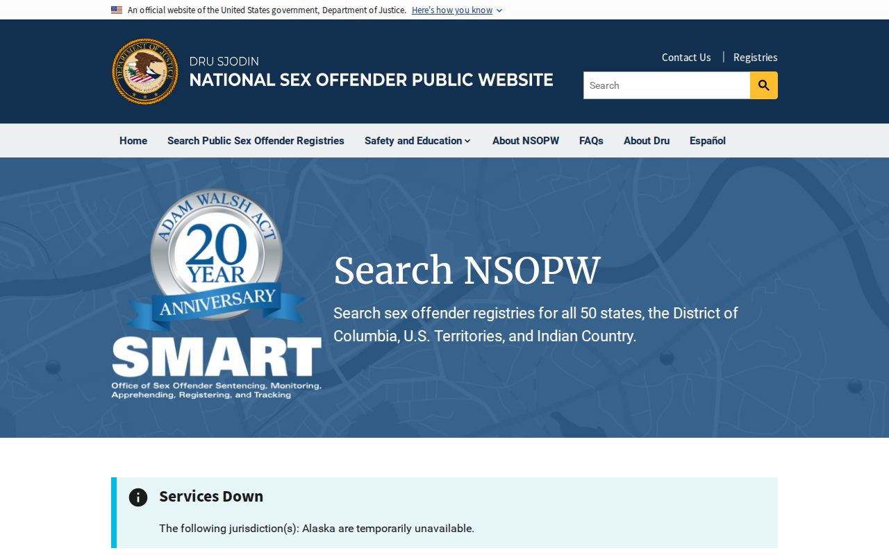 Union County sex offender lookup through the NSOPW national registry search